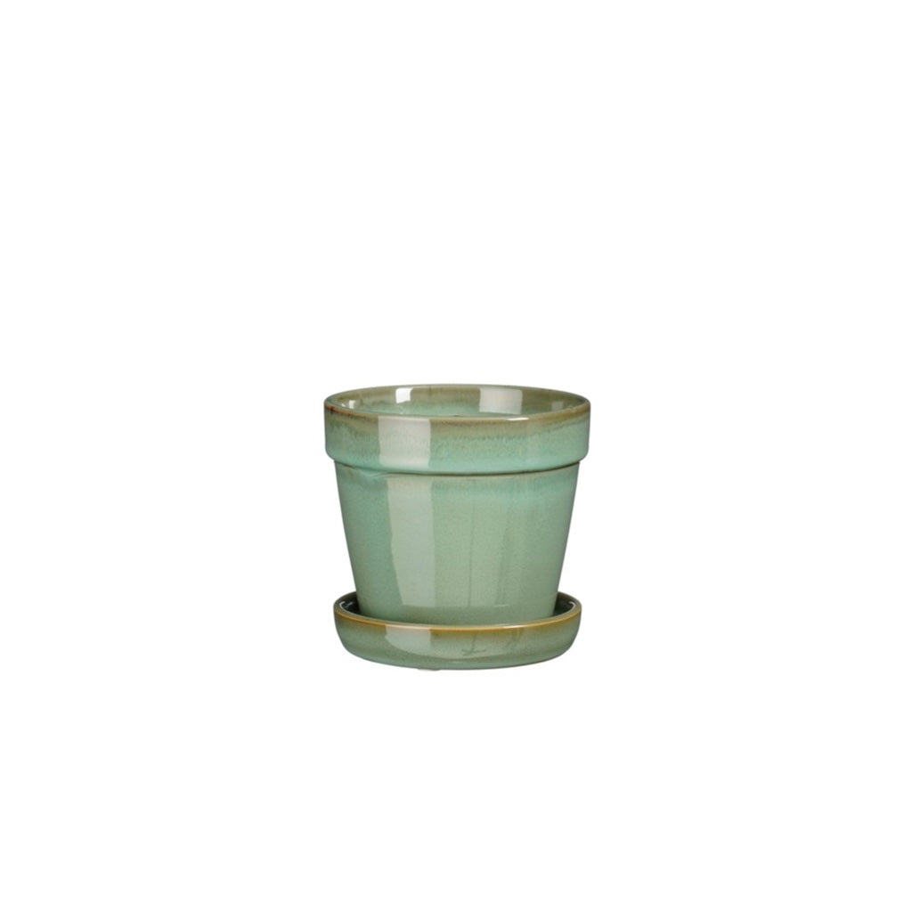 Clint Pot with Saucer Mint Green