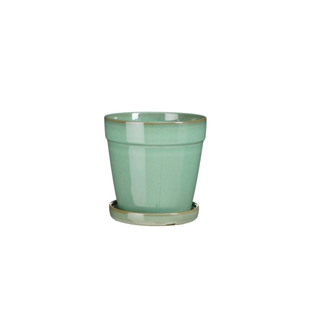 Clint Pot with Saucer Mint Green