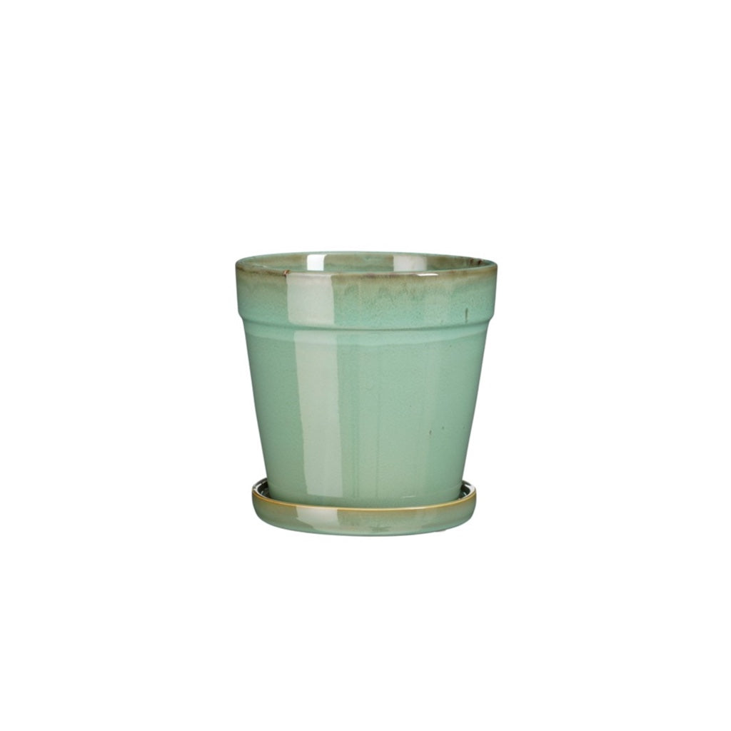 Clint Pot with Saucer Mint Green