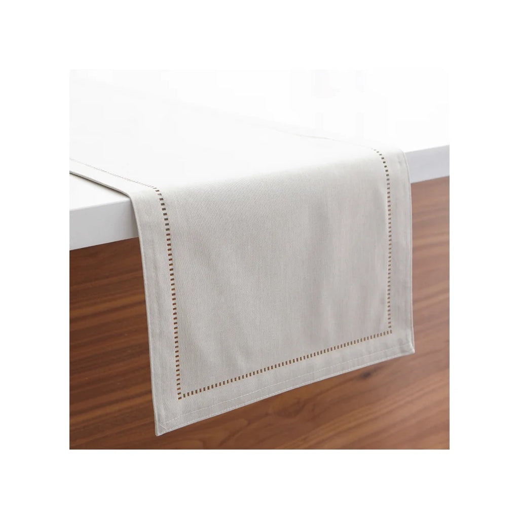 Hemstitch Table Runner 14x72" Linen
