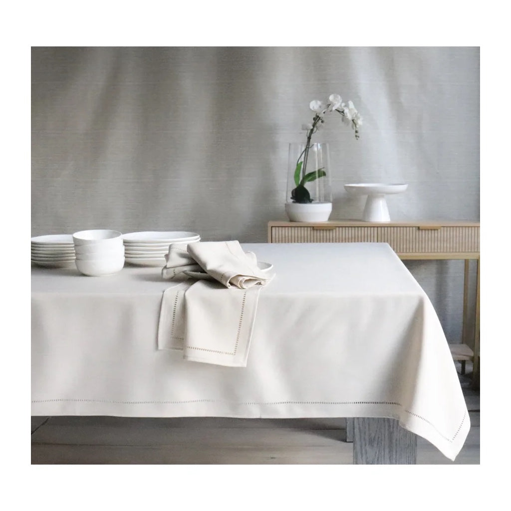 Hemstitch Tablecloth Linen
