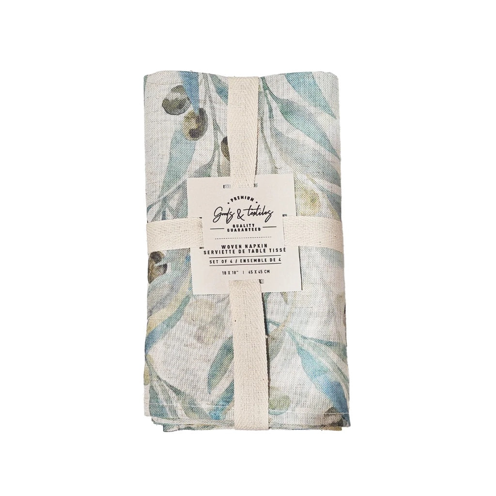 Olive Linen Blended Napkin set of 4