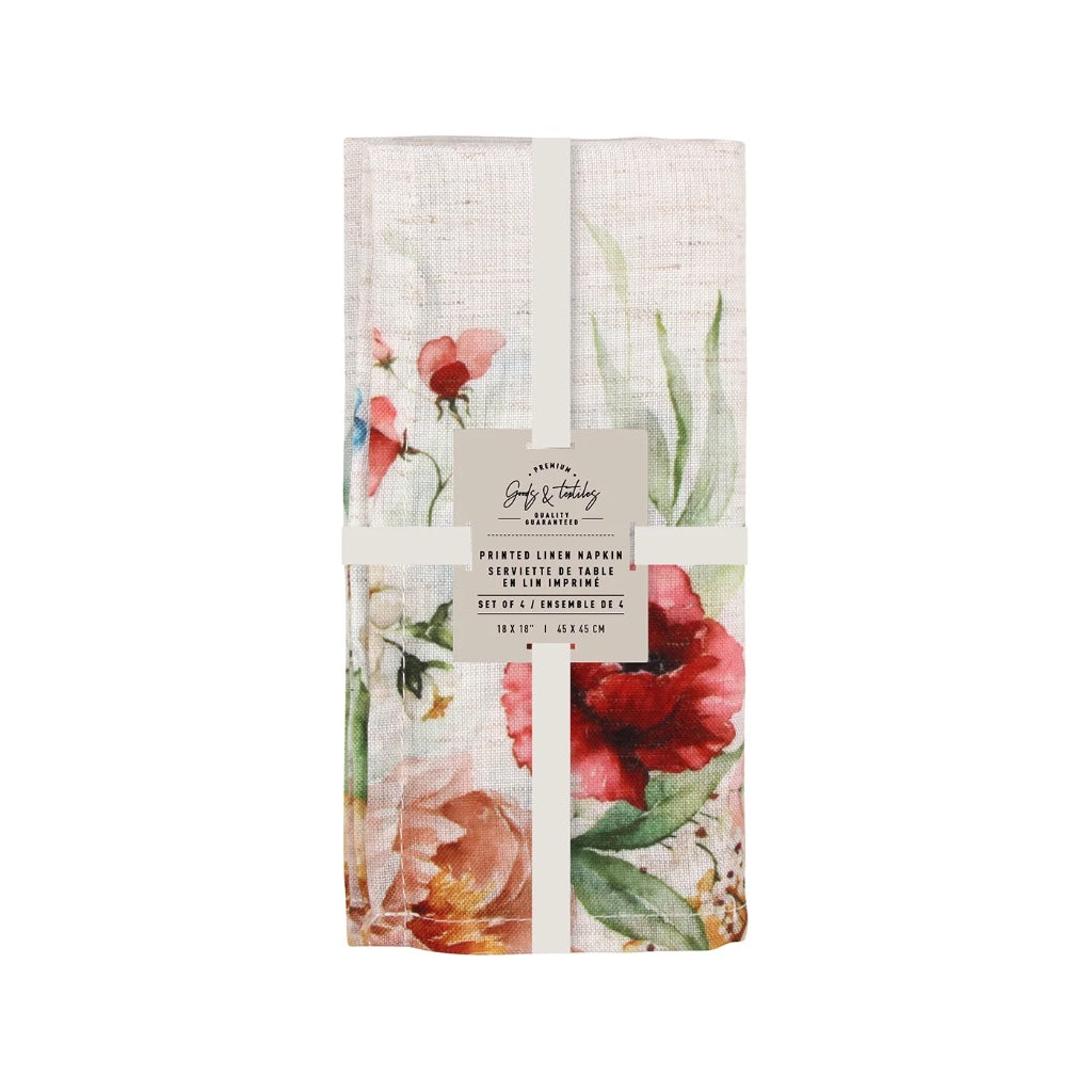 Mixed Floral Napkins set of 4