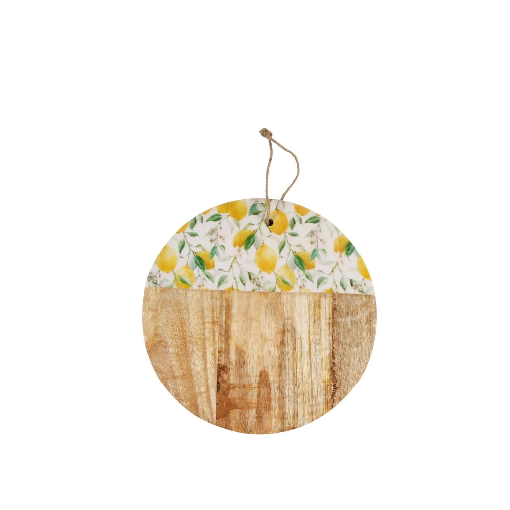 Fresh Lemon Serving Board Round