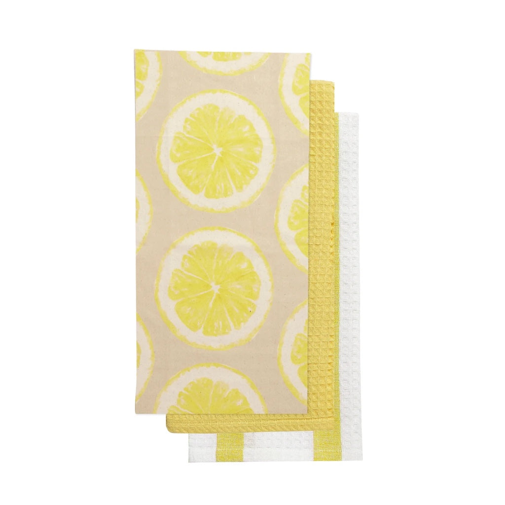 Lemon Kitchen Tea Towel Set