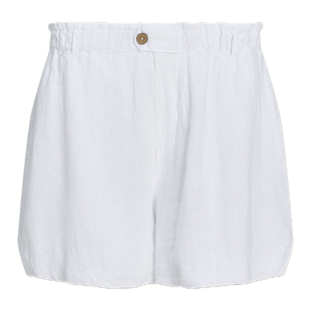 Pull-On Bubble Shorts White