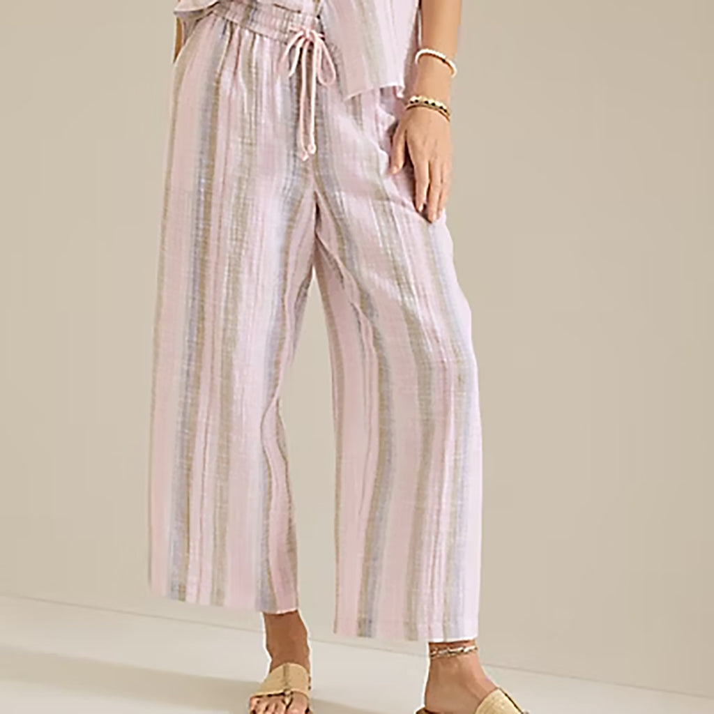 Cypress Cove Wide Leg Crop Cyber Light