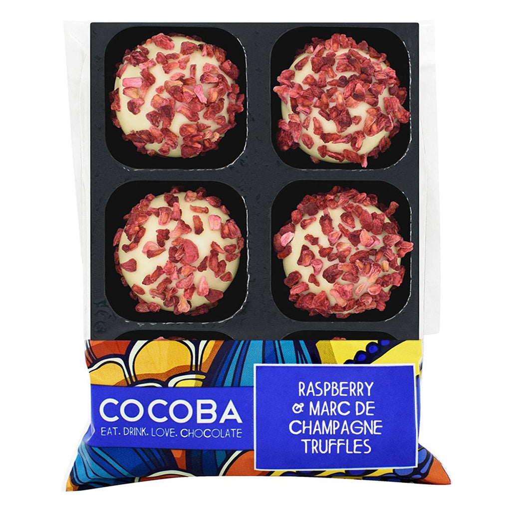 Cocoba Raspberry &amp; Marc De Champagne Truffles