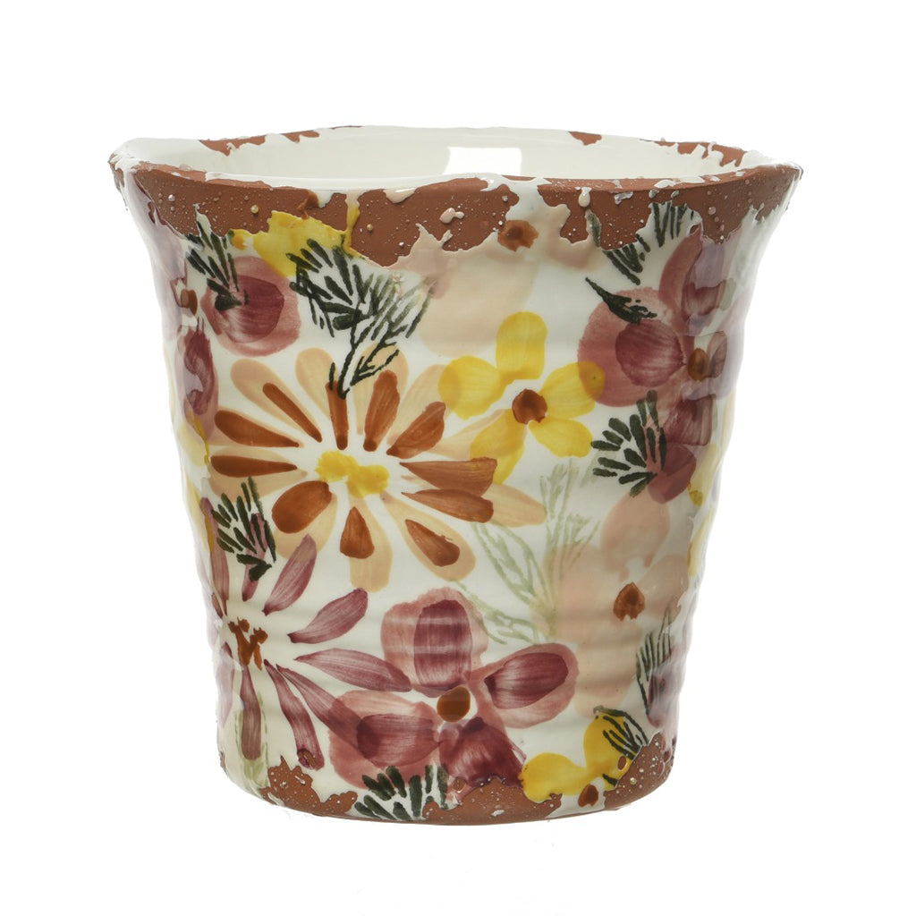 Planter Terracotta Floral