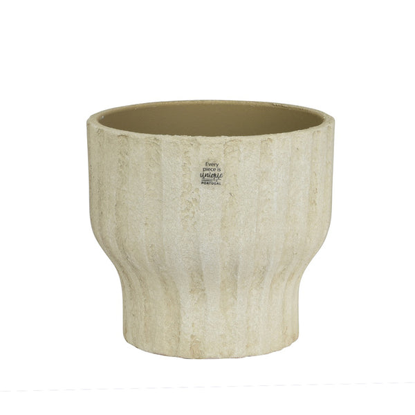 Textured Ceramic Planter Ivory - Sheridan Nurseries