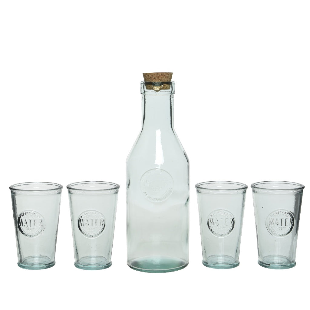 Water Set Recycled Glass