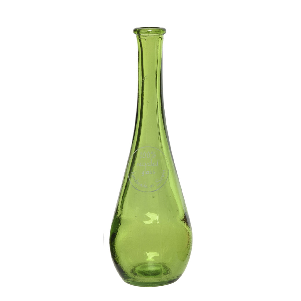 Recycled Glass Bud Vase 18cm