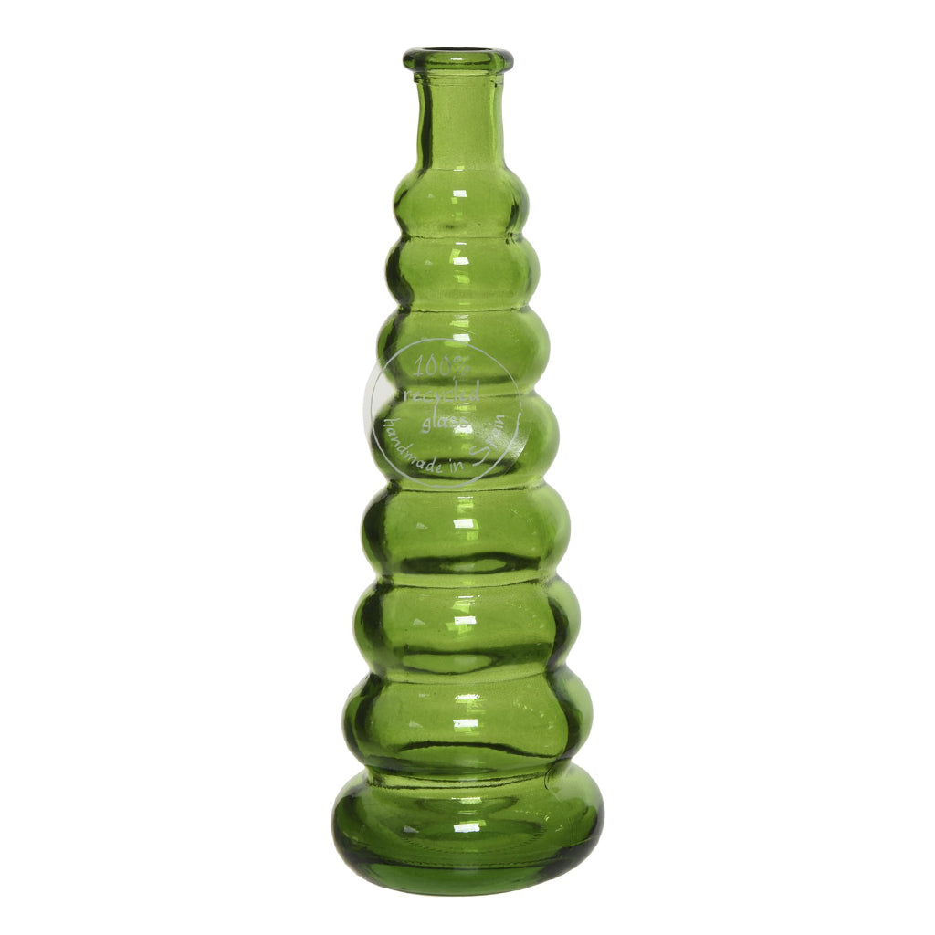 Recycled Glass Bubble Bud Vase 18cm