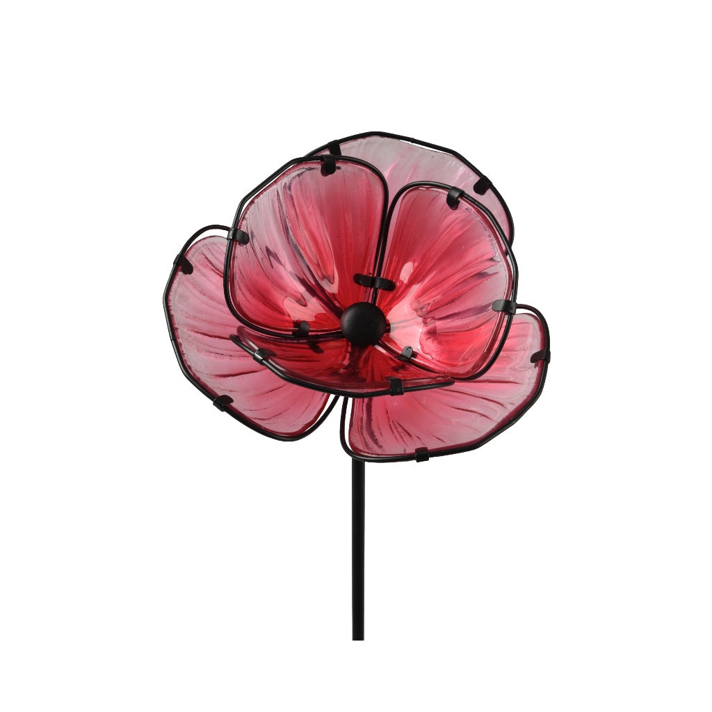 Outdoor Glass Garden Stake 35"