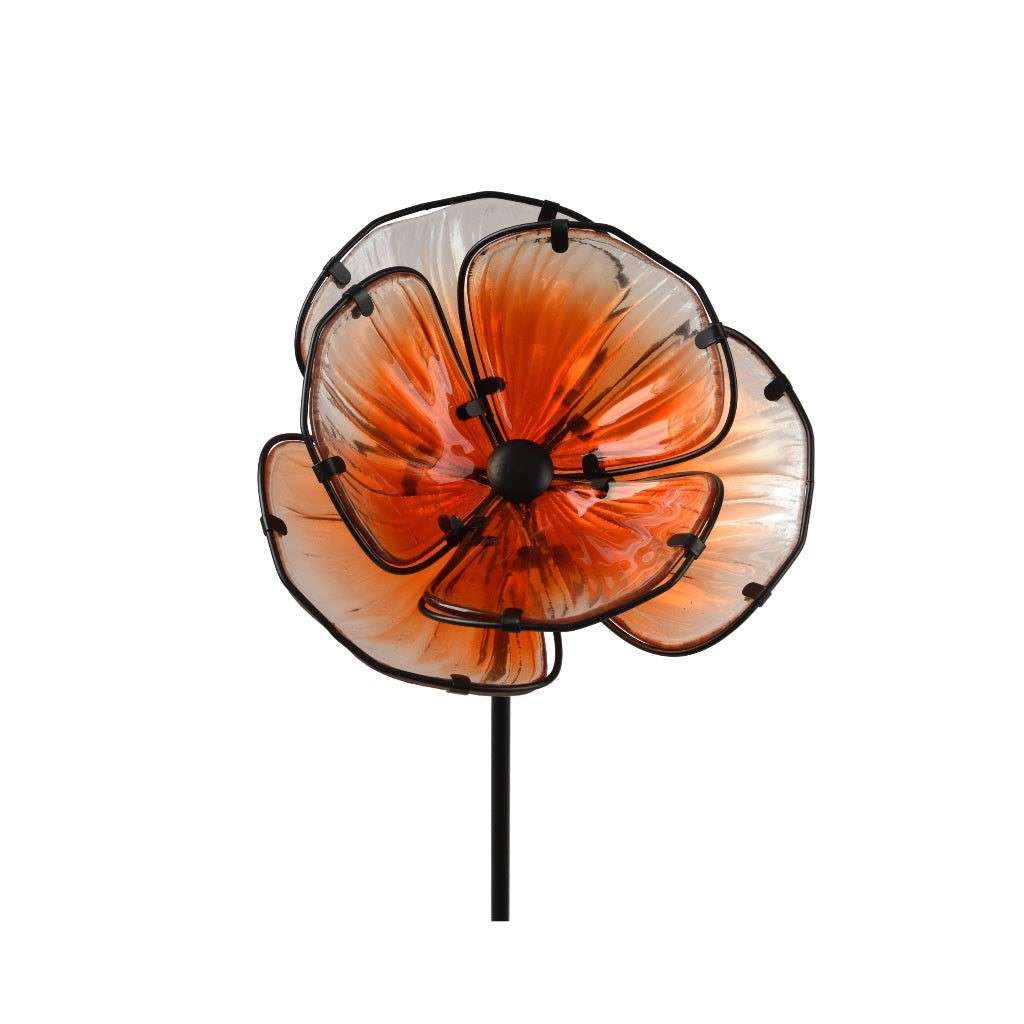Outdoor Glass Garden Stake 35"