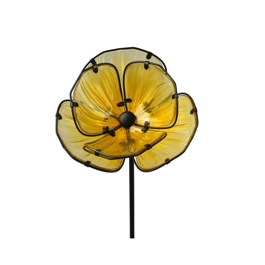 Outdoor Glass Garden Stake 35