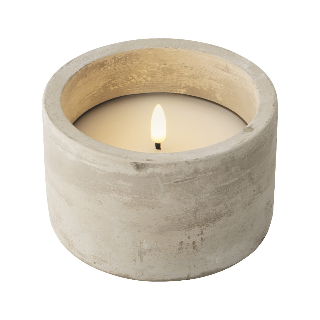 Outdoor LED Concrete One Wick Candles