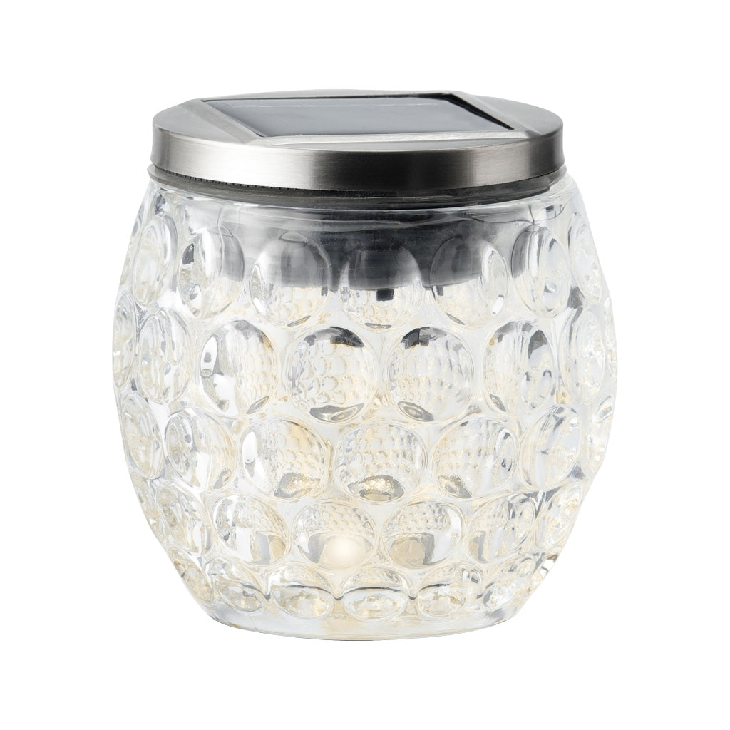 Solar LED Glass Jar Light