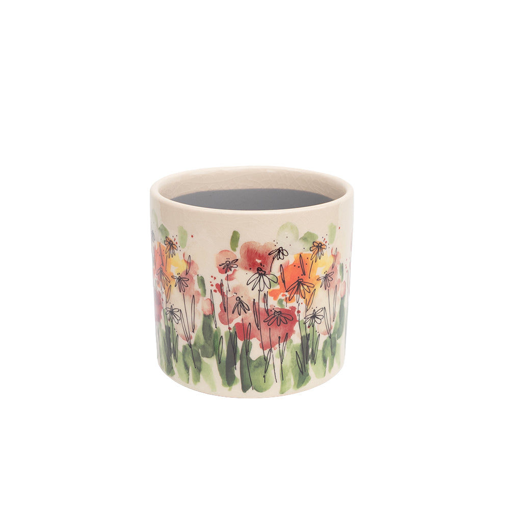 Floral Ceramic Pot