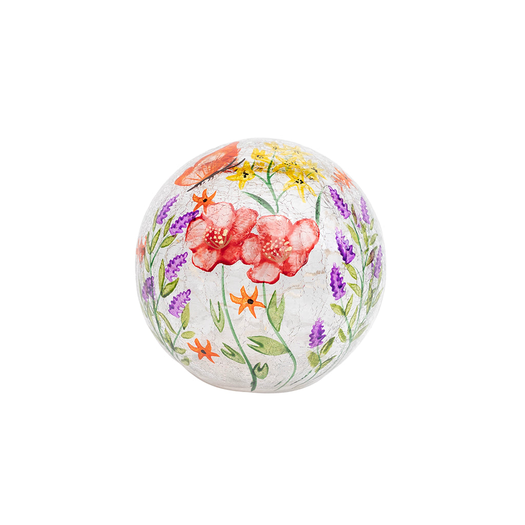 Red Wildflower LED Globe