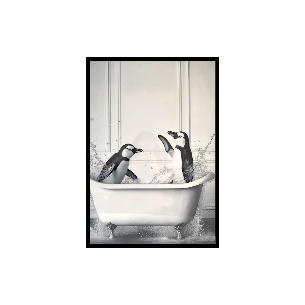 Penguins In Tub