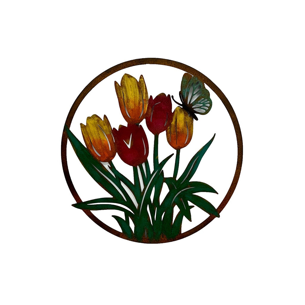 Tulip Circle Wall Art 23"
