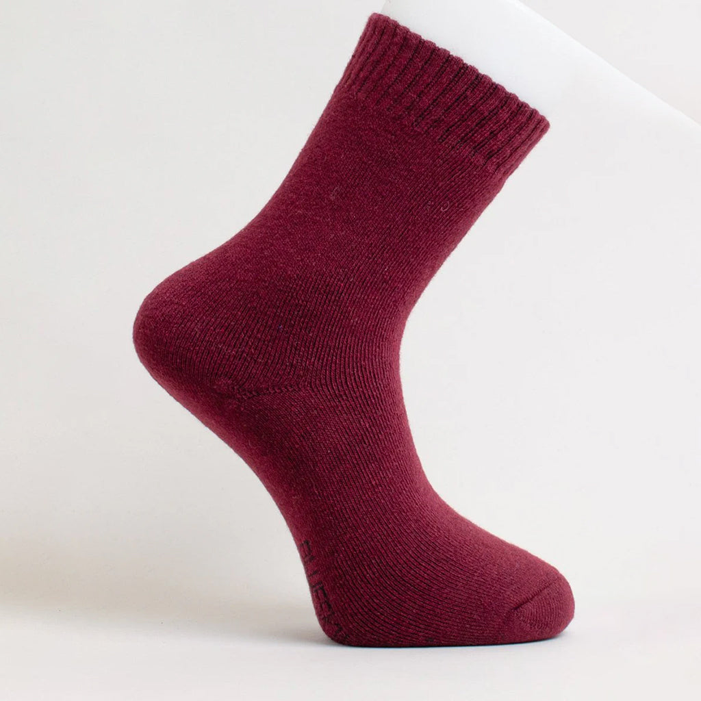 Men's Merino Wool Sock  Burgundy
