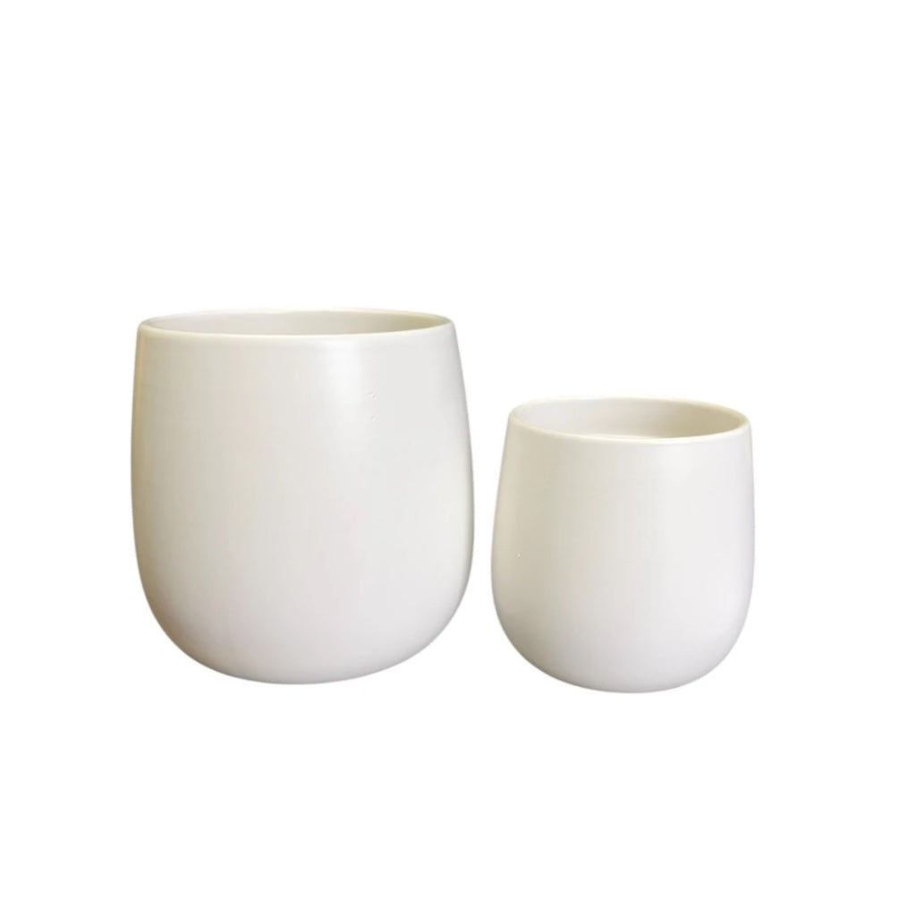 White Ceramic Pot