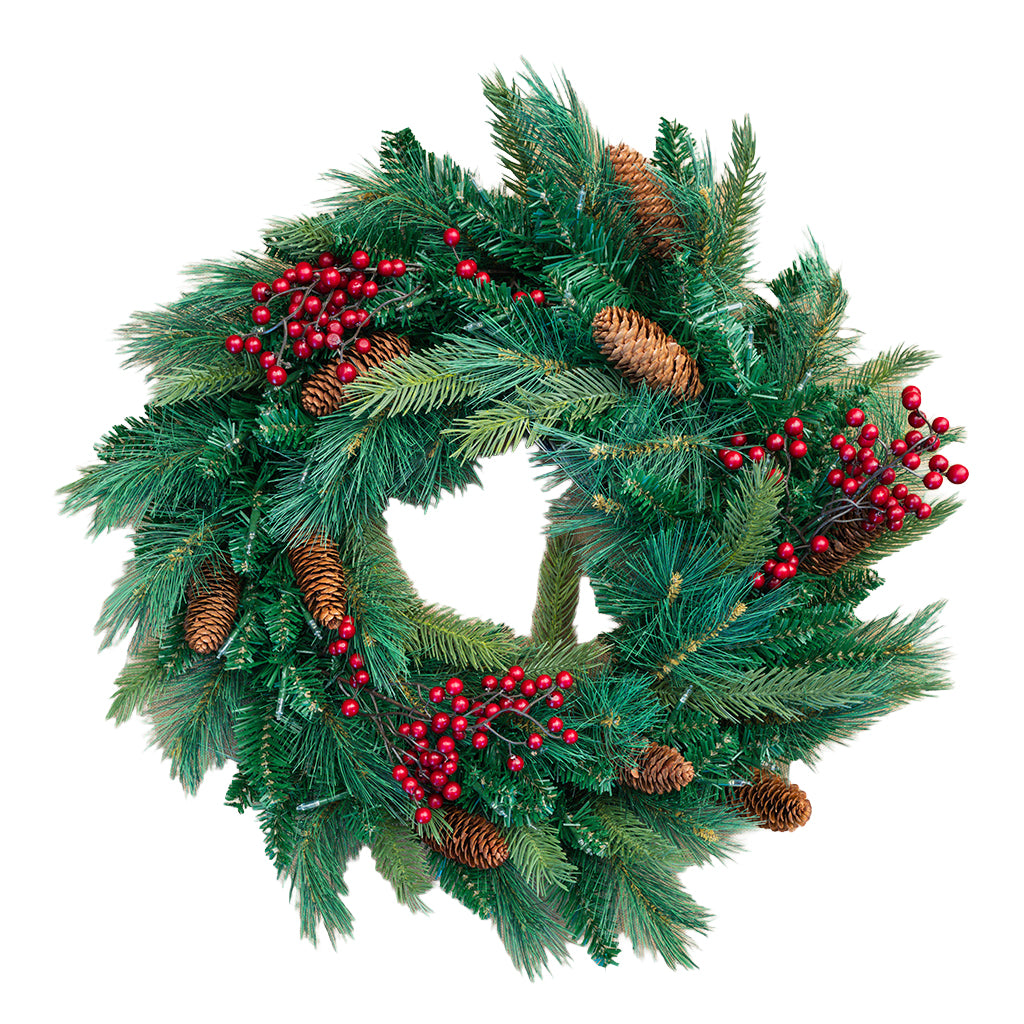 26" Decorated Everlasting Fir Wreath