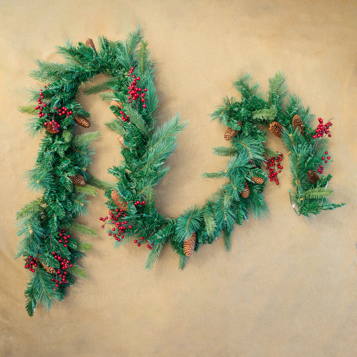 9' Decorated Fir Pre-Lit Garland