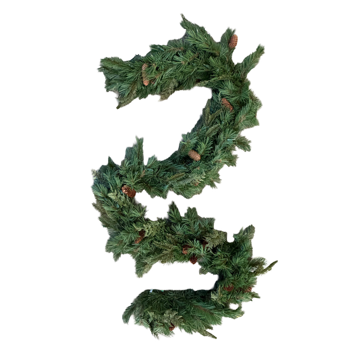 9' Cedar Fir Pre-Lit Mixed Garland