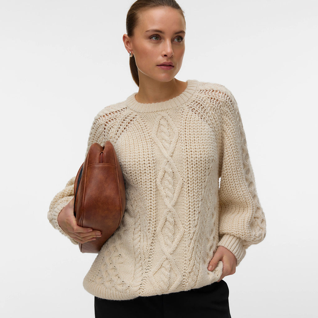 Vero Moda Miranda Cable Pullover Birch