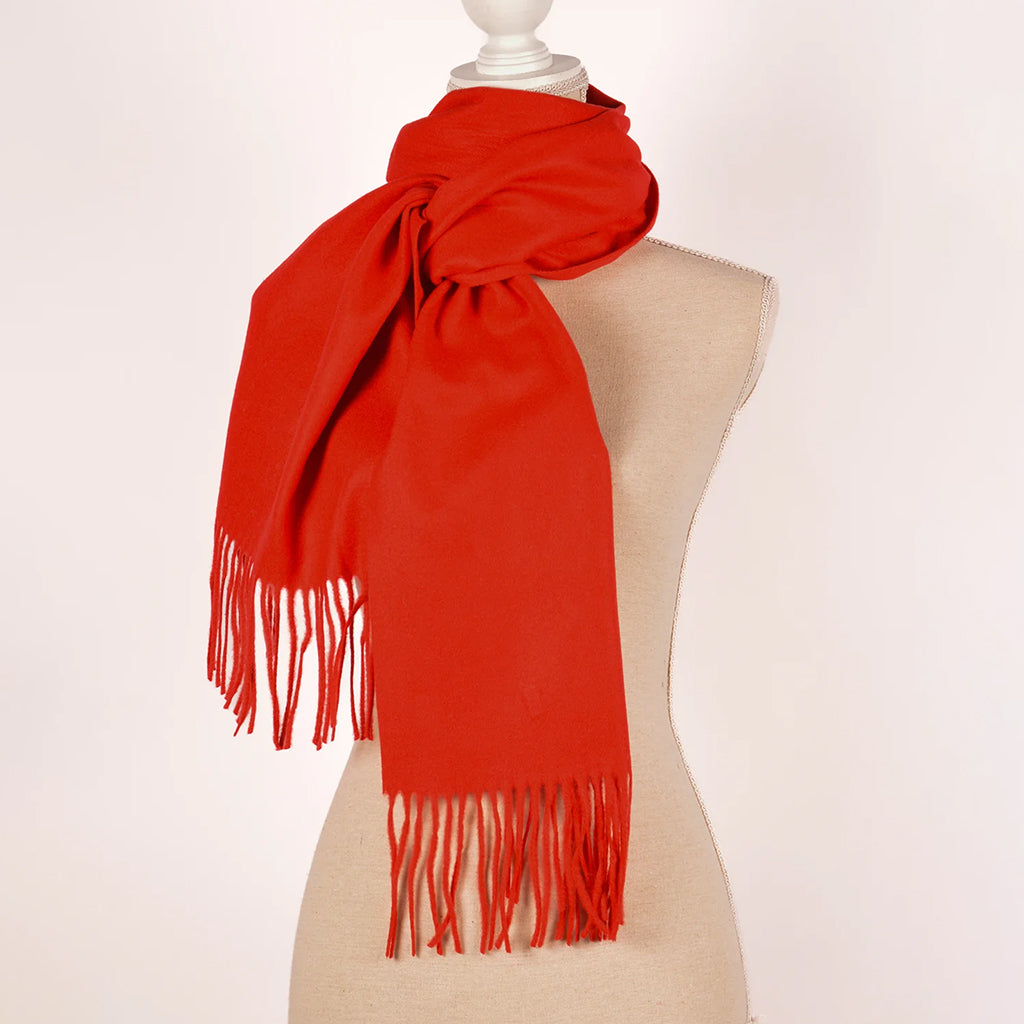 Solid Scarf Red