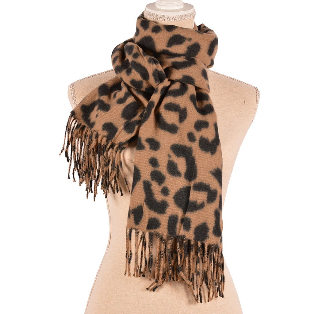Leopard Scarf Caramel