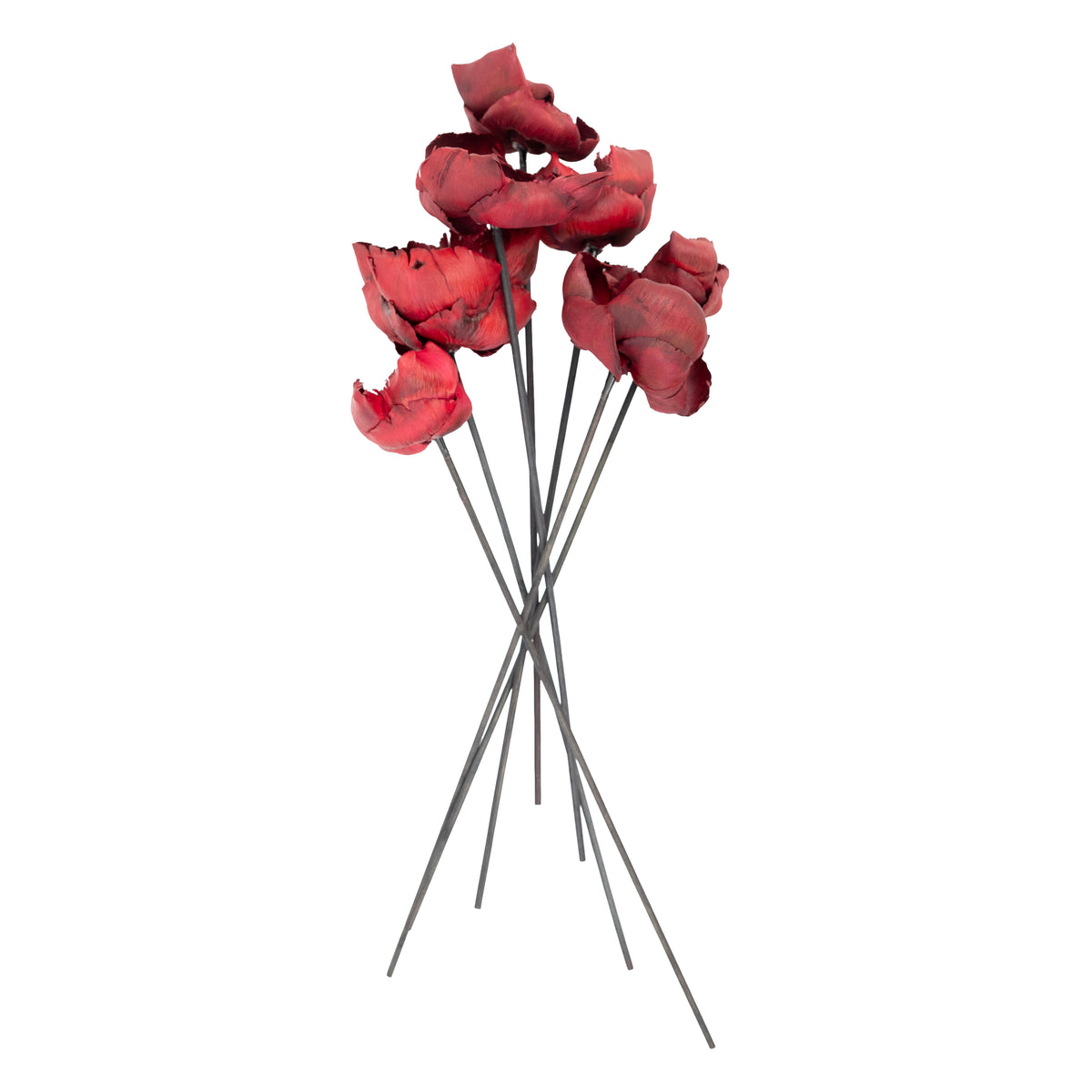 Palm Cup Red- 7 Stems