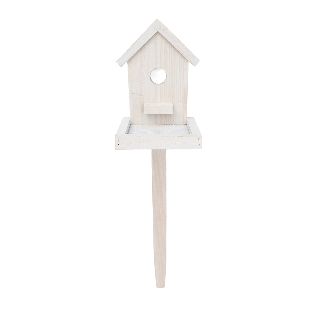 Accent Bird Feeder Pick White