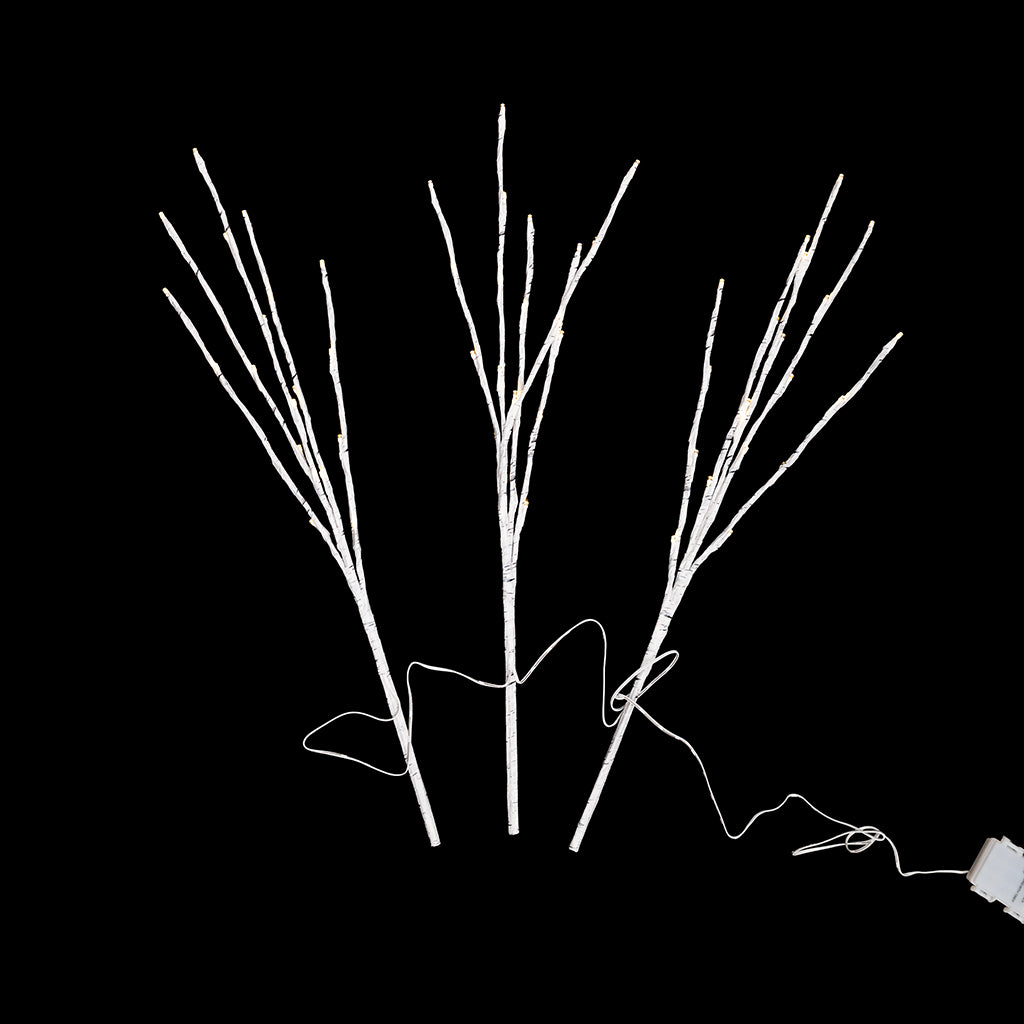 30" Lighted Birch Twig Branches