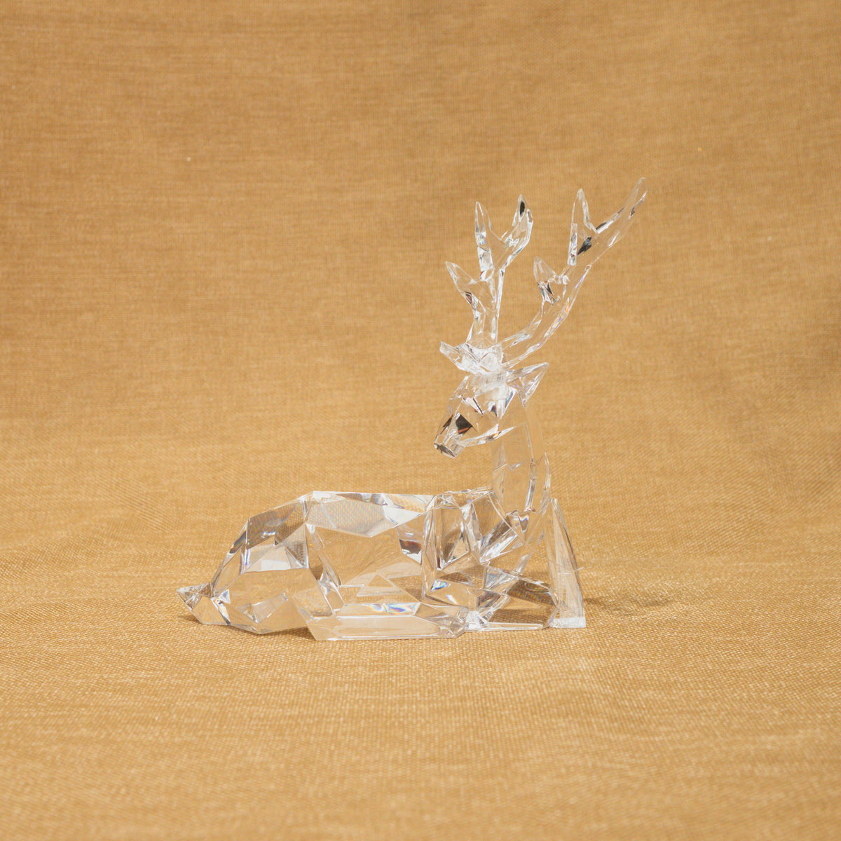 Crystal Reindeer Reclining