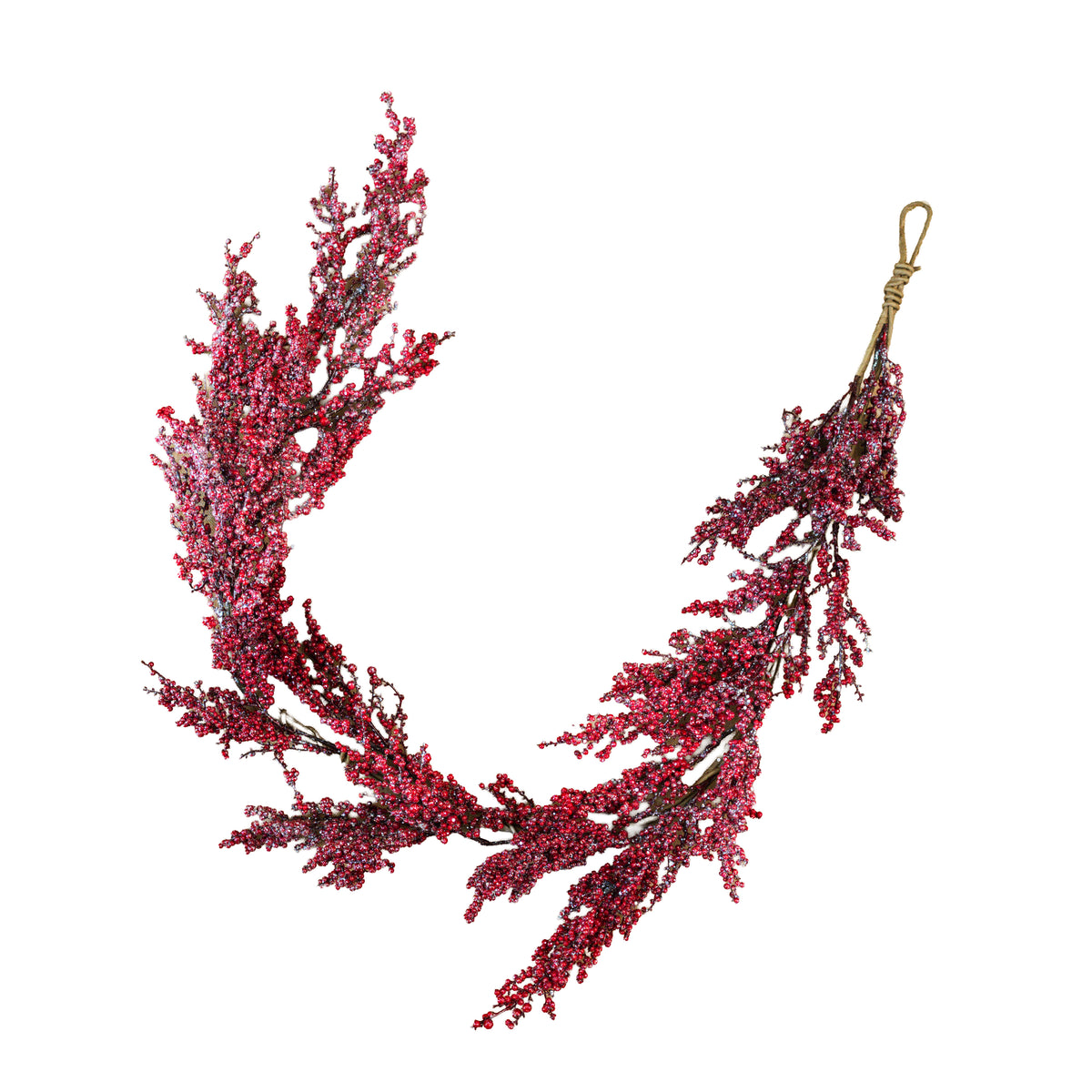 Hanging Red Berry Garland 60"