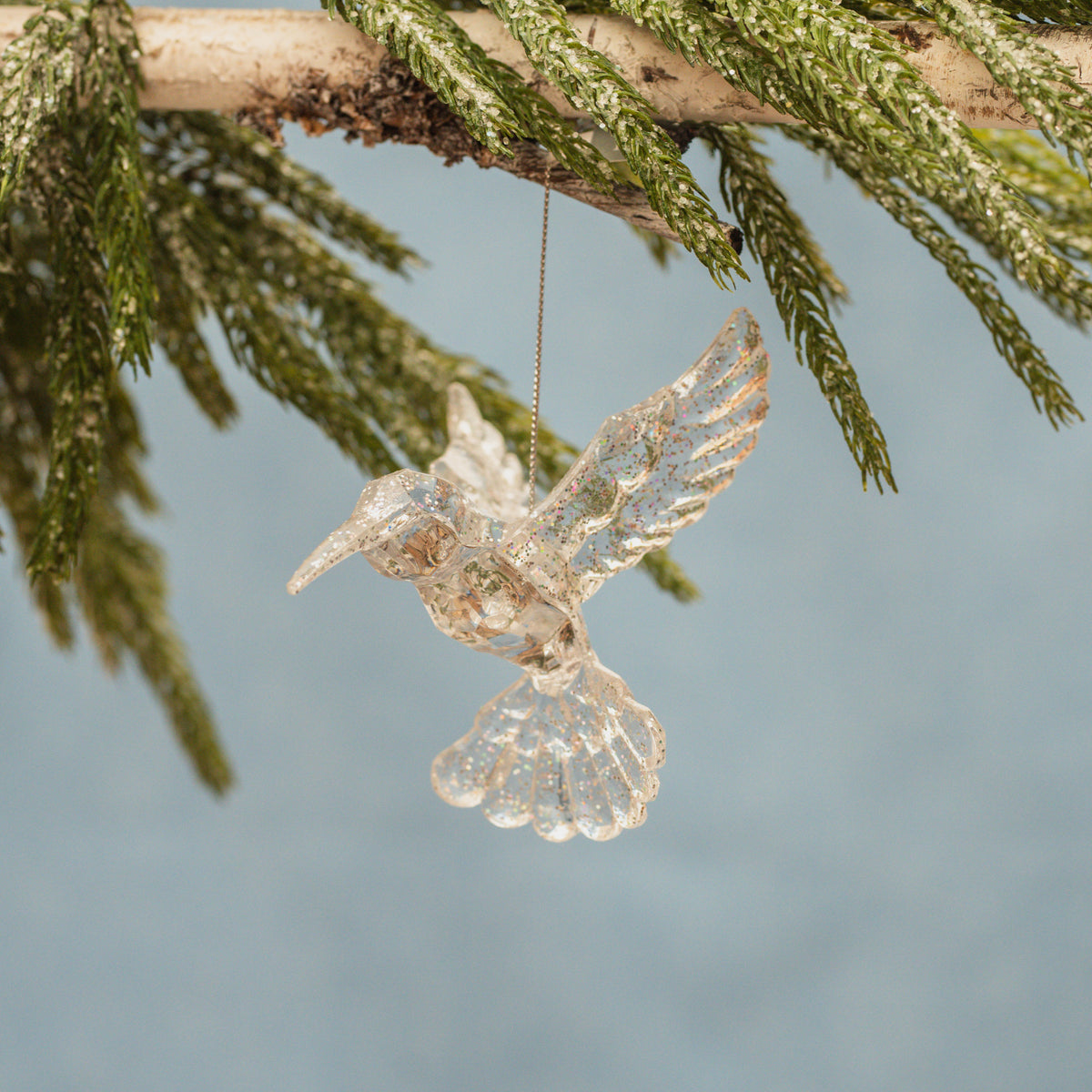 Hummingbird Glass Ornament