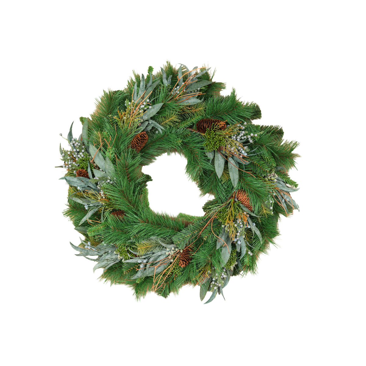 30" Mixed Pine Wreath