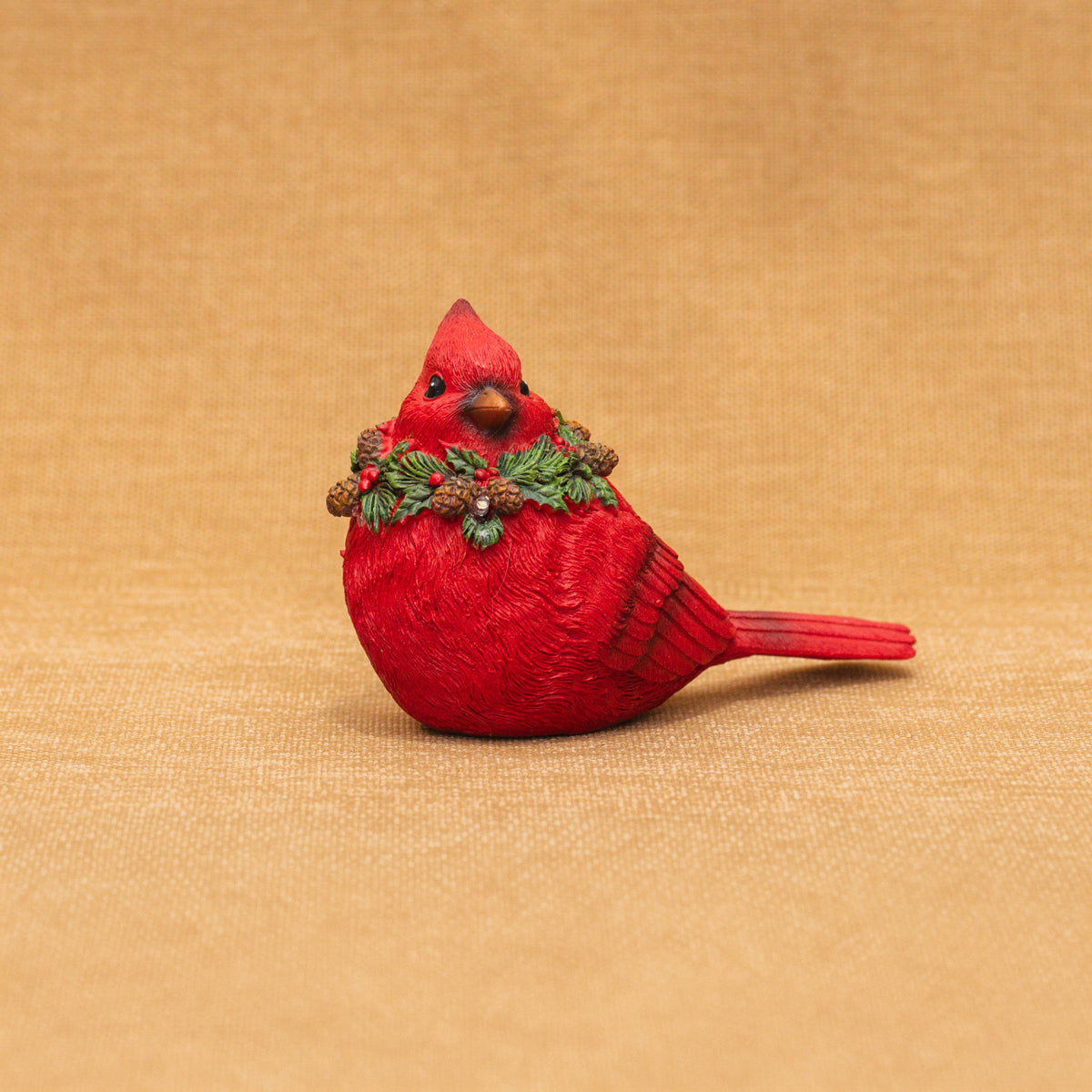 Resin Red Cardinal With Led Light 3Pclr44