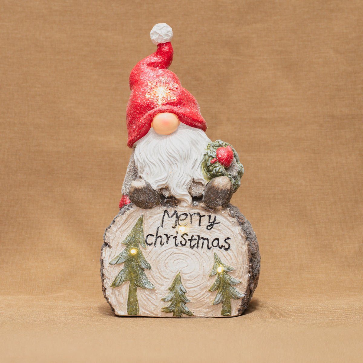 Holiday Gnome with LED Light