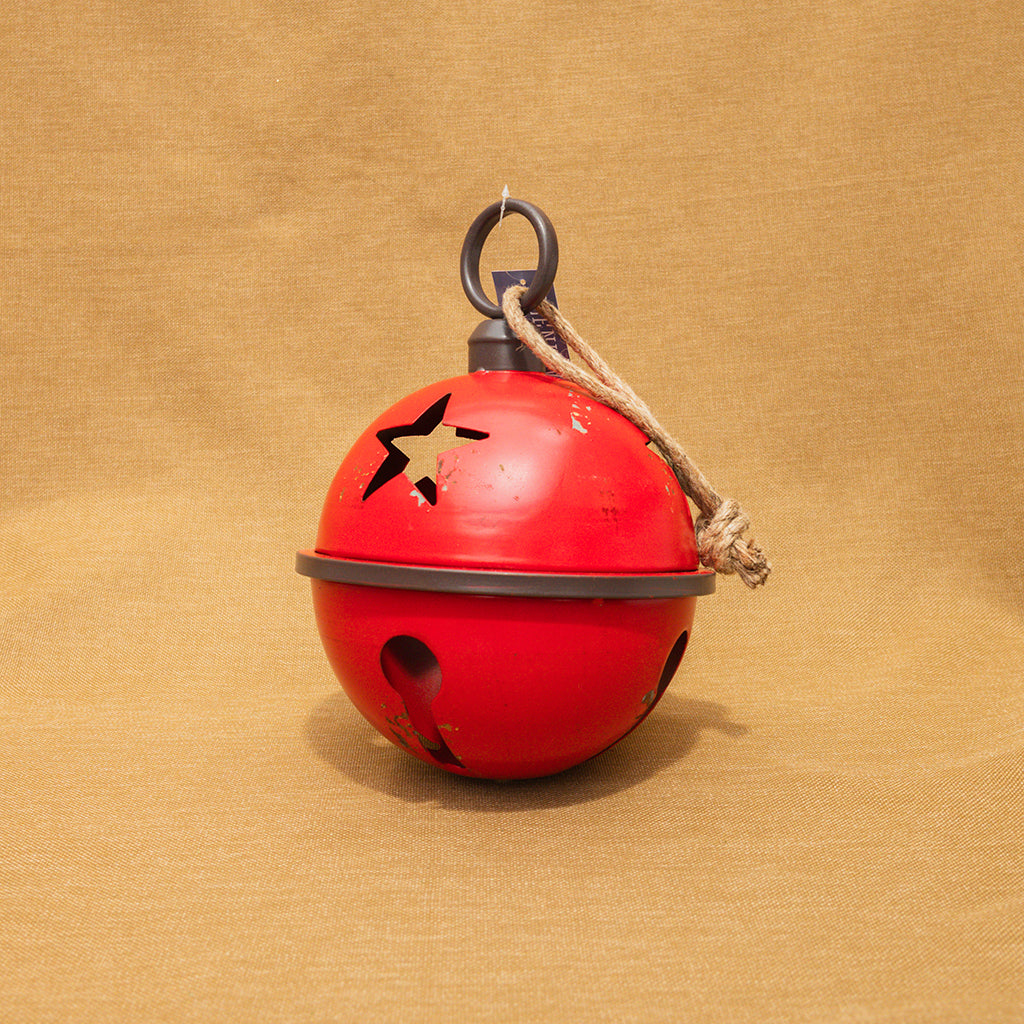 Red Metal Bell Ornament