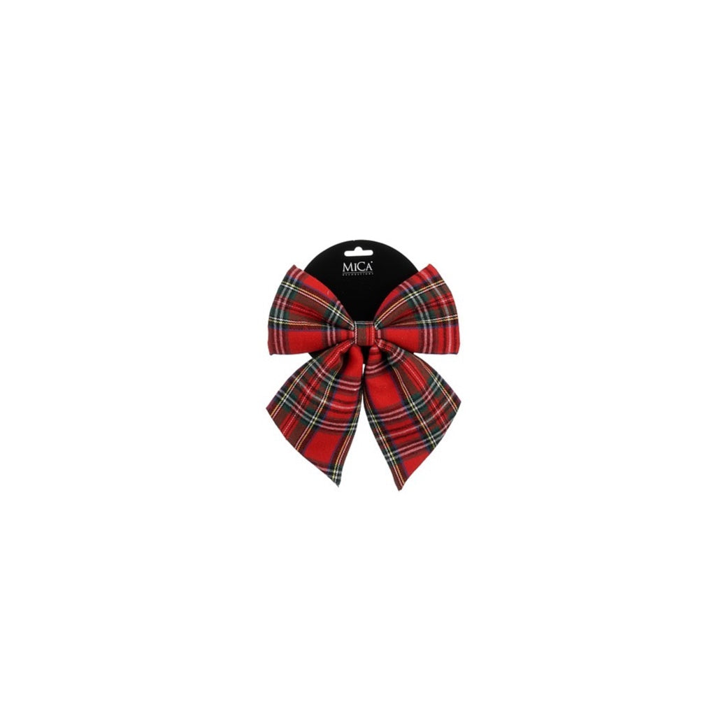Red Check Bow