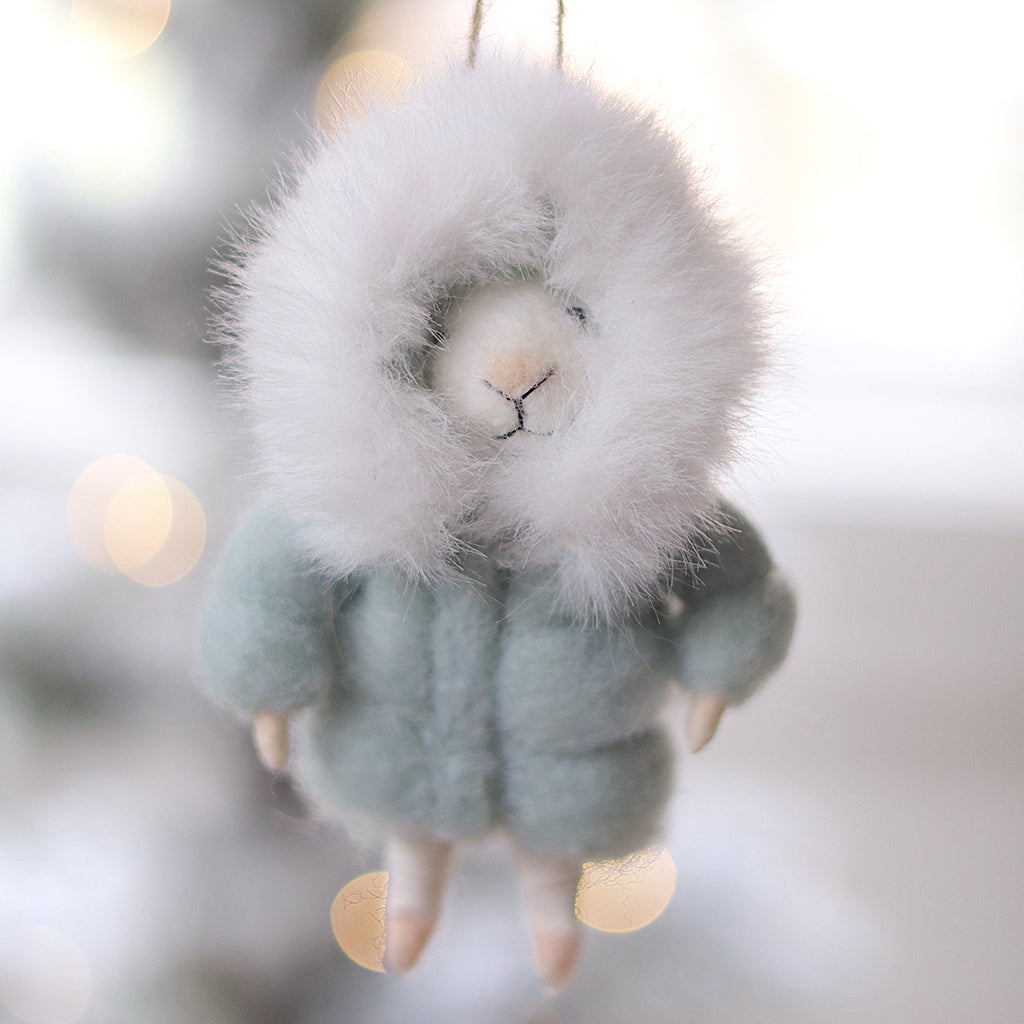 Parka Paulette Mouse Holiday Ornament