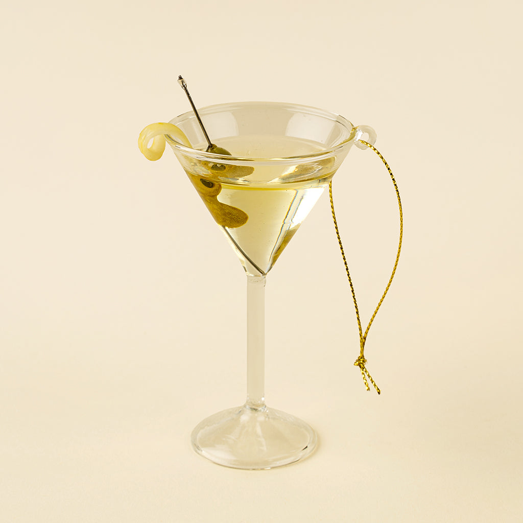 Dirty Gin Martini Holiday Ornament