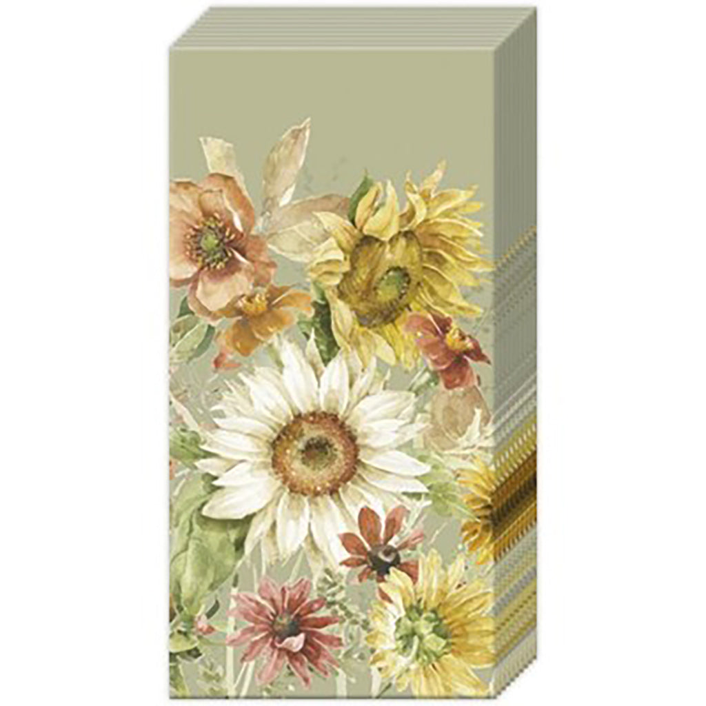 Late Summer Flowers Pocket Tissue