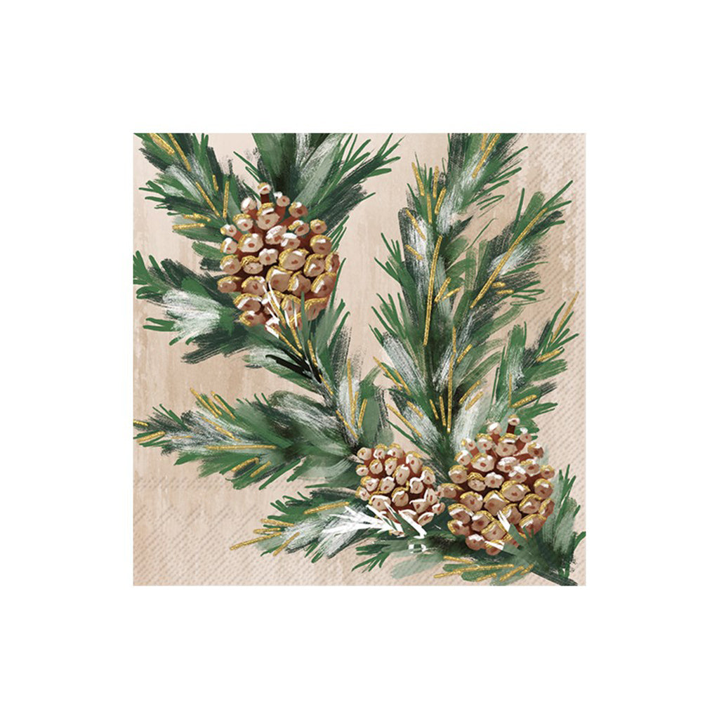 Gilded Swag Cocktail Napkin