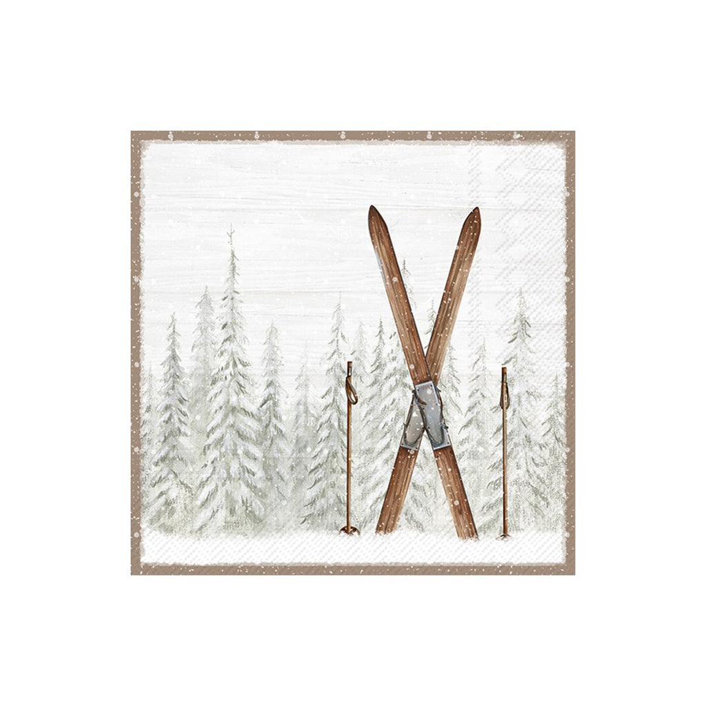 Nordic Winter Ski Lunch Napkin